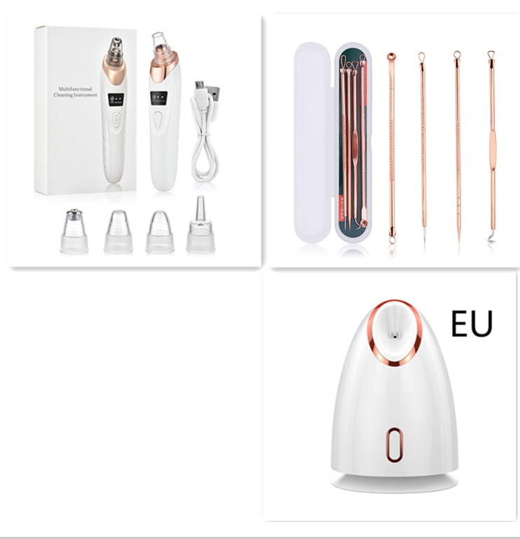 Porify Blackhead Remover for Clear Pores & Smooth Skin with interchangeable heads and accessories.