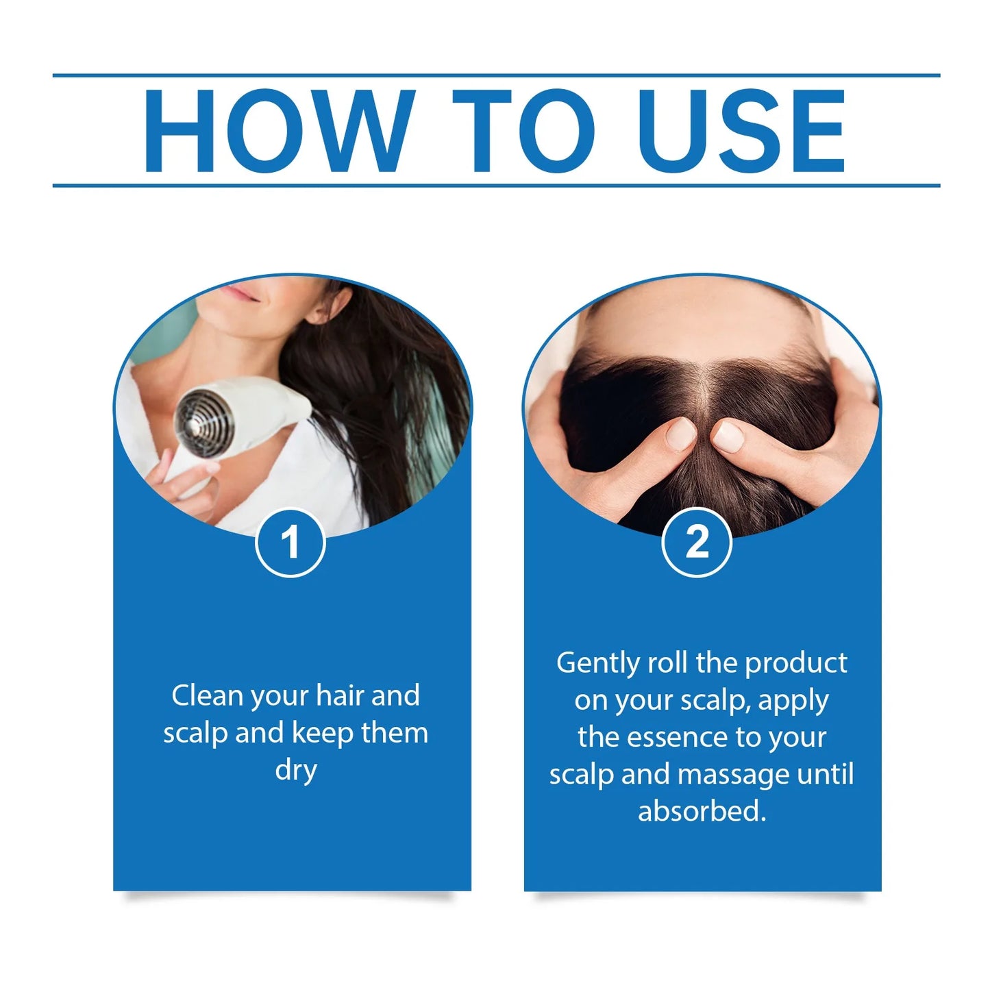 How to use Aparthy Hair Growth Roll on Serum: Clean scalp and gently roll the product for absorption.