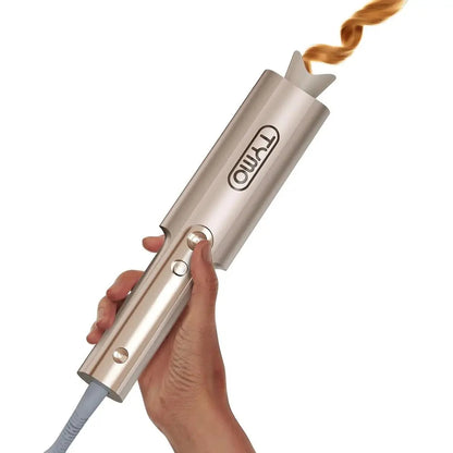 Automatic Rotating Curling Iron for Long Hair in use, showing the innovative design and features.