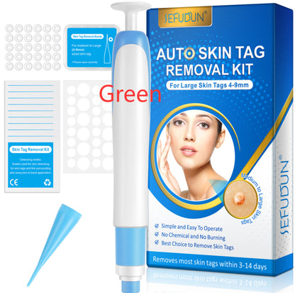 Skin Tag Removal Kit with Cleansing Swabs for removing large skin tags 4-9mm, easy to use and effective.
