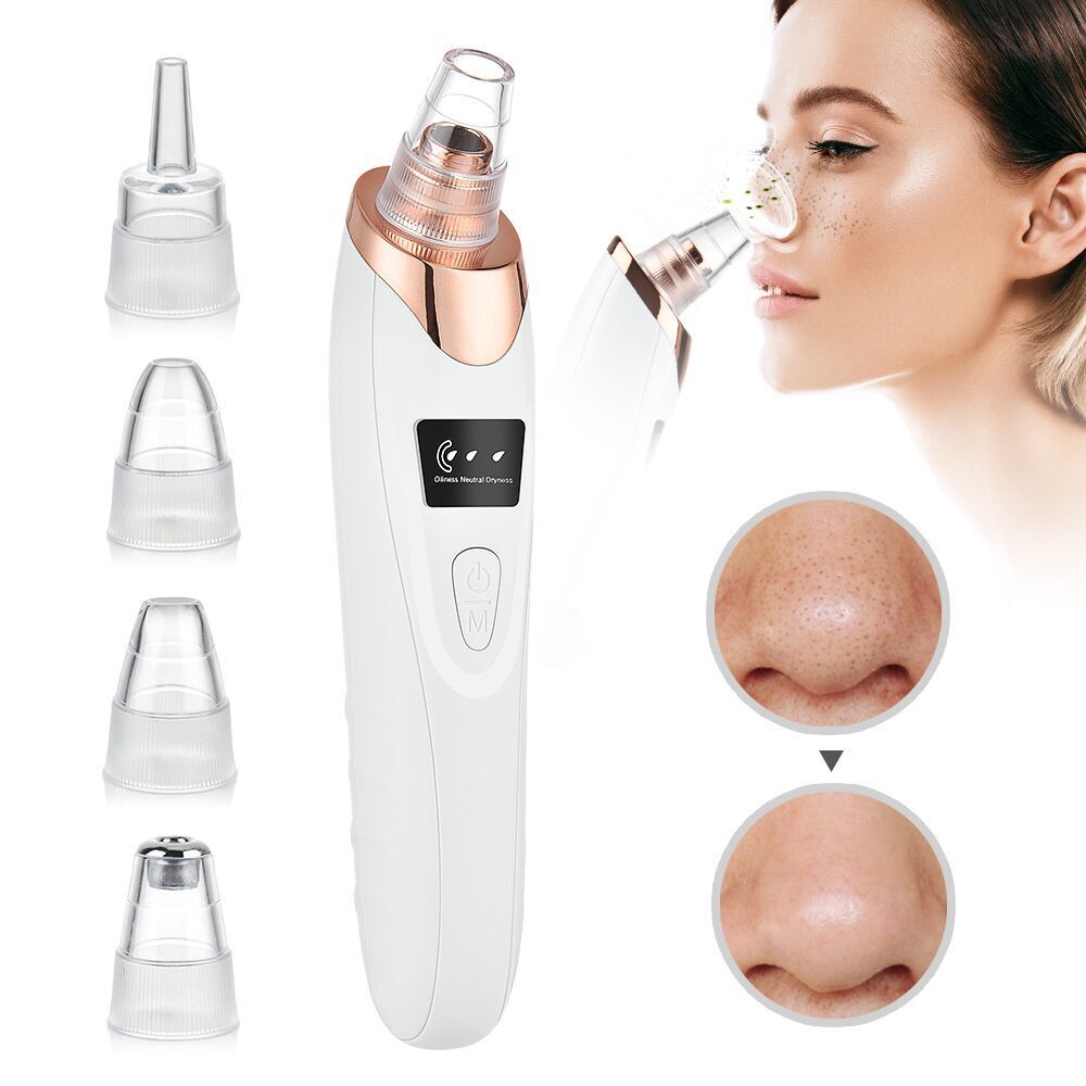 Porify Blackhead Remover for Clear Pores & Smooth Skin with multiple interchangeable heads and user demonstration.