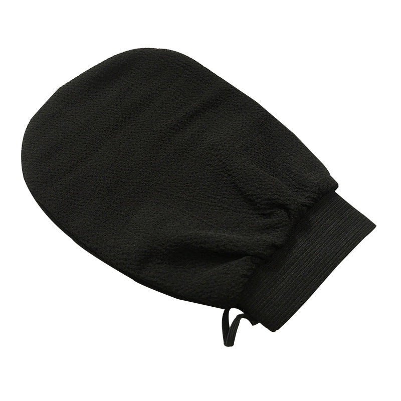 Scrub Exfoliating Gloves for Deep Cleansing & Smooth Skin in black color, perfect for exfoliating and deep cleansing.