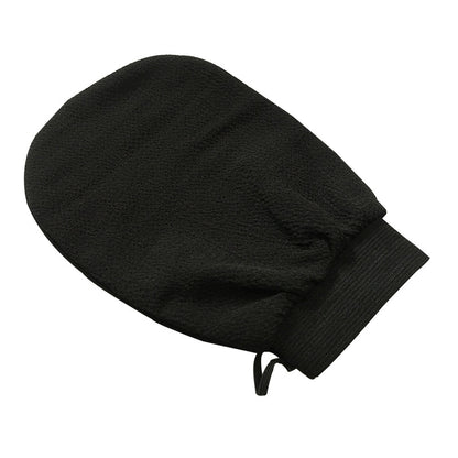 Scrub Exfoliating Gloves for Deep Cleansing & Smooth Skin in black color, perfect for exfoliating and deep cleansing.