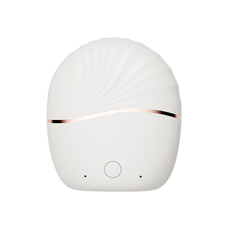 Mini Portable Hair Straightener in stylish white design with rose gold accents, ideal for on-the-go hairstyling.