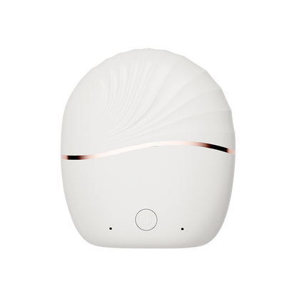 Mini Portable Hair Straightener in stylish white design with rose gold accents, ideal for on-the-go hairstyling.