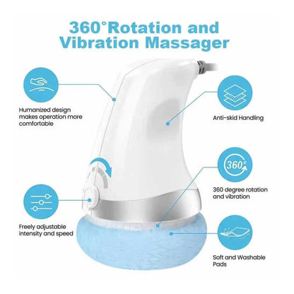 Electric Cellulite Massager Body Sculpting Lifting Device with 360° rotation and vibration features for effective body treatment.