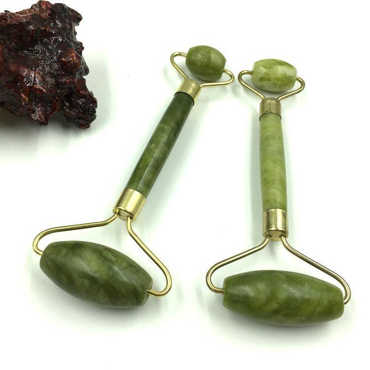 Double Head Jade Face Massage Roller for relaxing skincare routine and facial massage