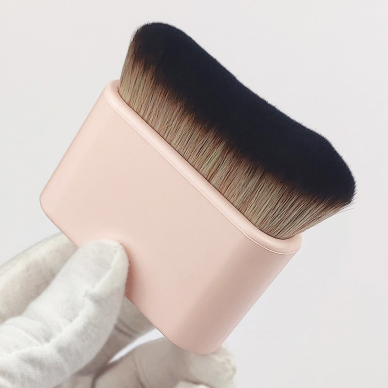 Magic Makeup Brush for Flawless Foundation & Smooth Blend with soft bristles in a stylish holder.