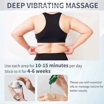 Deep vibrating massage instructions for Electric Cellulite Massager Body Sculpting Lifting Device usage for best results.