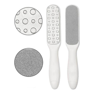 Double-Sided Foot Callus Remover Tool with one side for gentle exfoliation and the other for rougher surfaces.