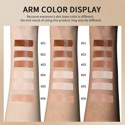 Arm color display showcasing different shades for Even Skin Tone Best Stick Foundation Travel Makeup.