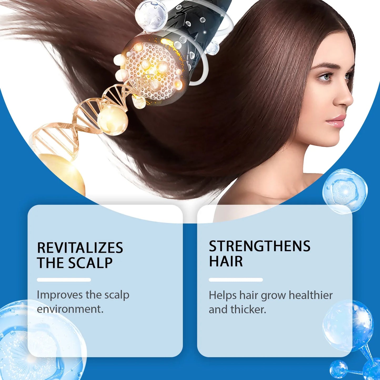 Aparthy Hair Growth Roll on Serum promoting scalp revitalization and stronger hair, in a vibrant visual format.