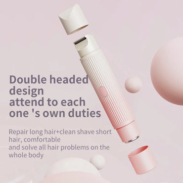 Rechargeable 2-in-1 Electric Hair Shaver with double headed design for versatile grooming solutions.