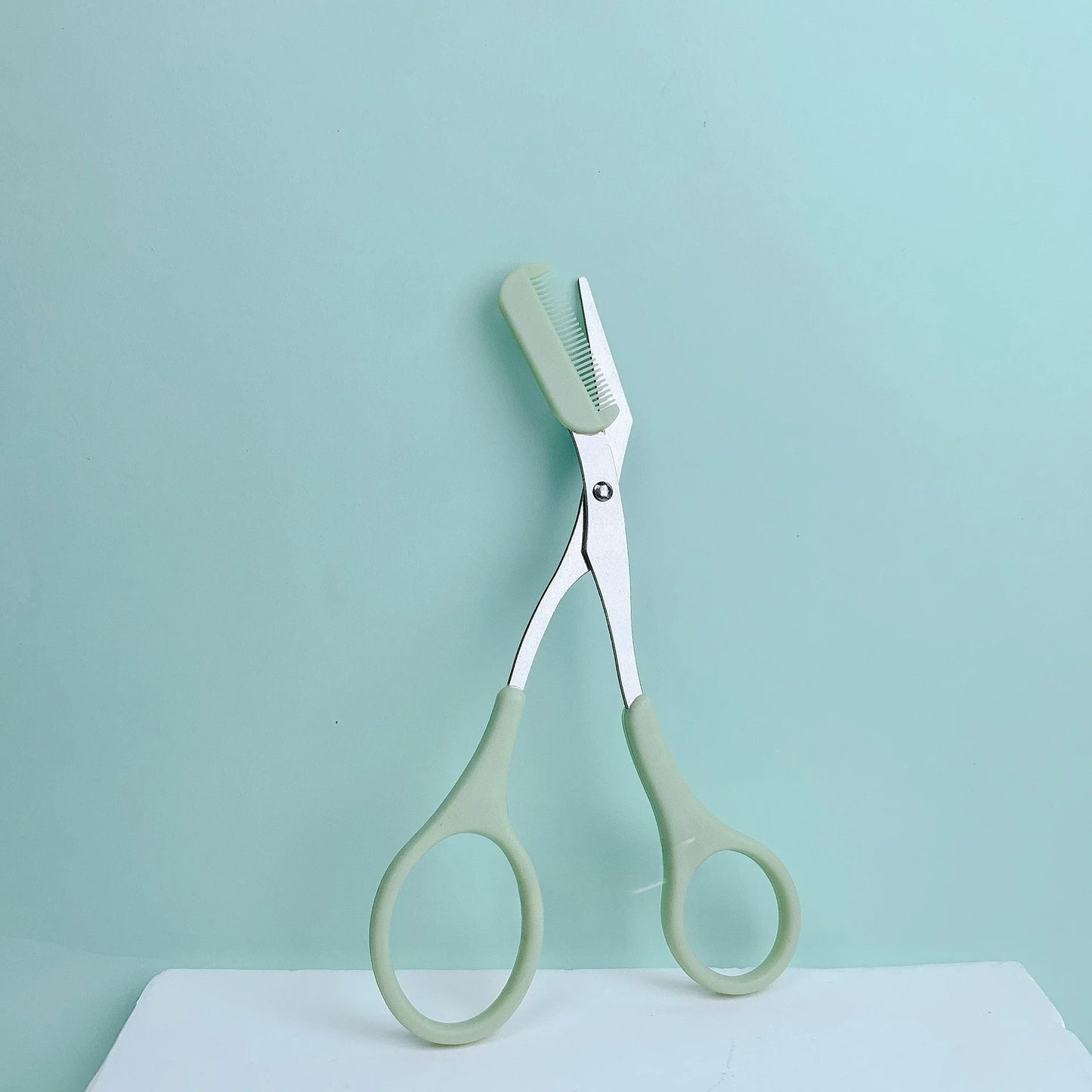 Eyebrow Trimming Scissors with Built-in Comb, precision grooming tool for neatly shaped eyebrows