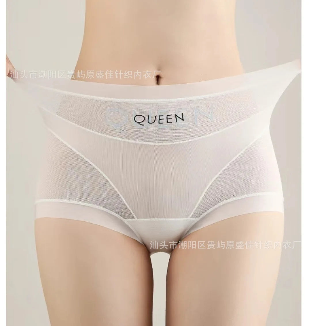 Lift Hip and Tummy Breathable Mesh Sexy Panties displayed on a model showing the soft mesh fabric and comfortable fit.