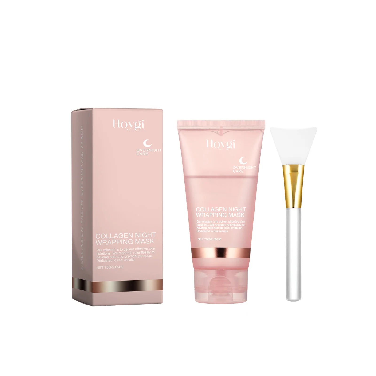 Collagen Night Wrapping Sleeping Mask in a tube with box and applicator, ideal for overnight skincare routines.