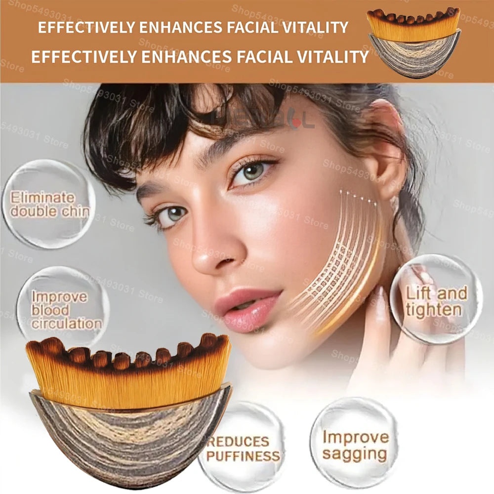Lymphatic Face Brush for Deep Cleansing & Facial Massage enhances facial vitality and helps reduce puffiness.