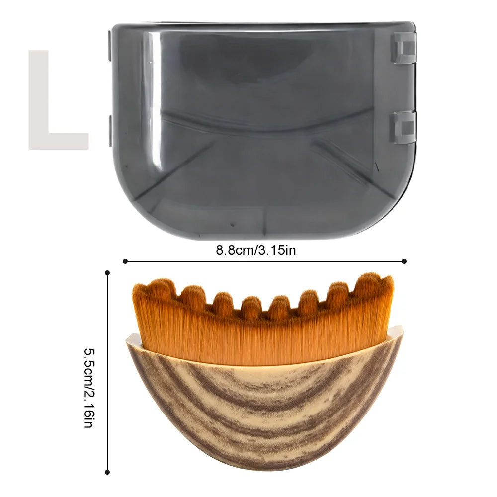 Lymphatic Face Brush for Deep Cleansing & Facial Massage showing dimensions and design details.