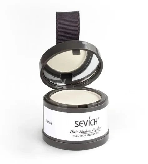 Sevich Hairline Repair Filling Powder in a stylish container, used for instant hair enhancement.