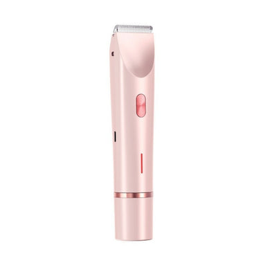 2-in-1 Electric Razor for Women in a sleek pink design, perfect for smooth grooming and trimming.
