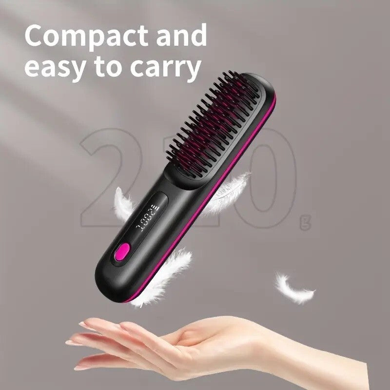 Portable Cordless Hair Straightener USB Rechargeable is compact, easy to carry and ideal for travel hair styling.