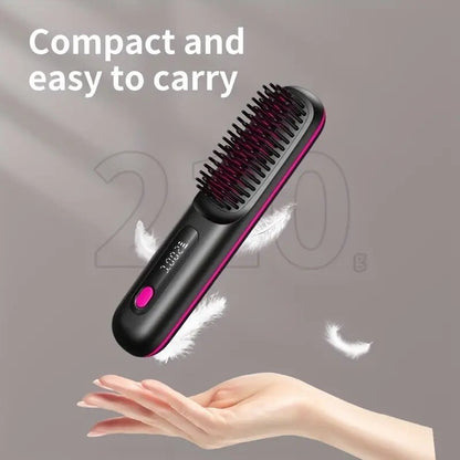 Portable Cordless Hair Straightener USB Rechargeable is compact, easy to carry and ideal for travel hair styling.