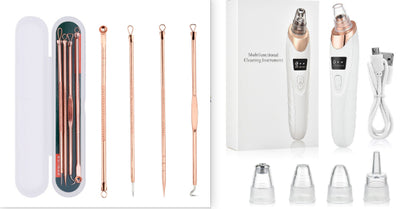 Porify Blackhead Remover for Clear Pores & Smooth Skin includes multiple tools and suction device for effective skincare.