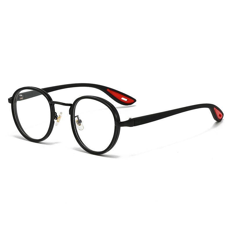 Vintage designer outdoor sunglasses with a stylish black frame and red accents for fashionable outdoor wear.