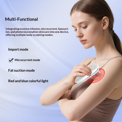 Body Sculpting Massager for Muscle Relief & Body Contouring highlighting microcurrent mode and various body sculpting functions.