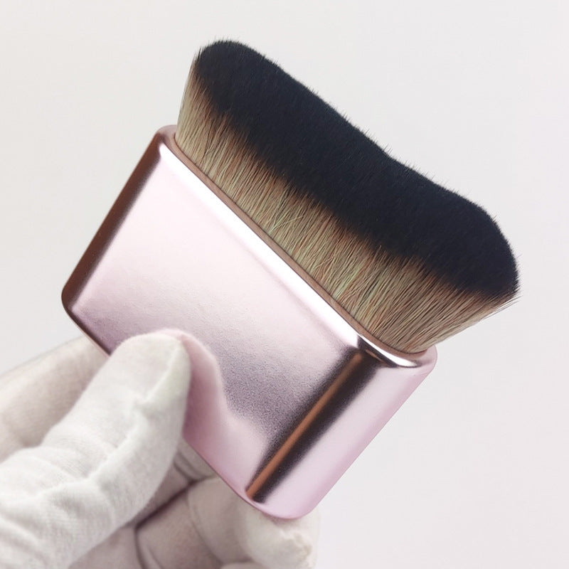 Magic Makeup Brush for Flawless Foundation & Smooth Blend held in hand, showcasing its ergonomic design and soft bristles.