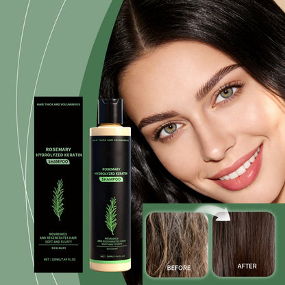 Tgideas Rosemary Shampoo for Hair Growth & Scalp Care, featuring hydrolyzed keratin for thick and voluminous hair.