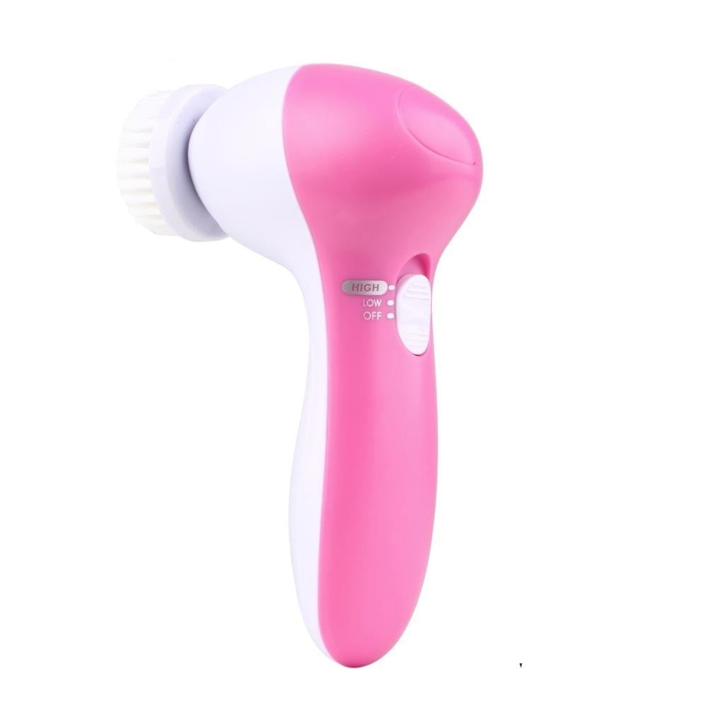5 in 1 Electric Facial Cleansing Brush Set with multiple functions for smooth and healthy skin.